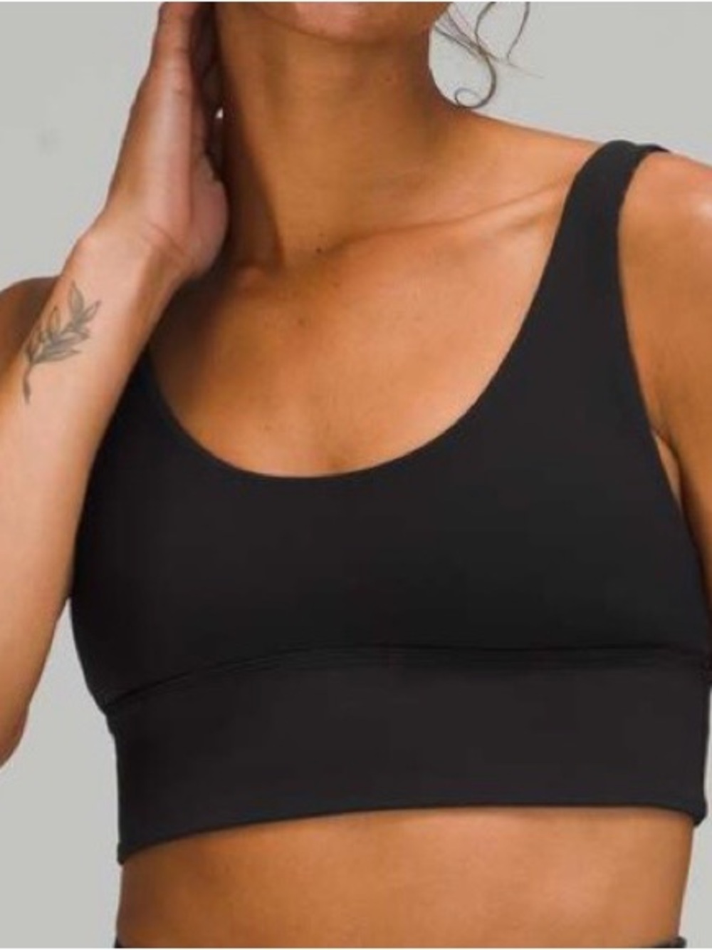 lululemon athletica Black Scoop Sports Bra
